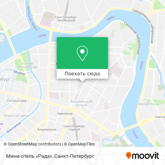 Карта Мини-отель «Рада»