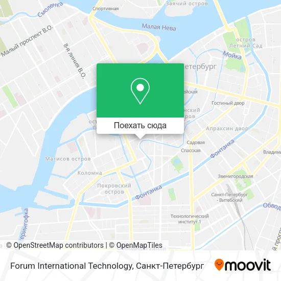 Карта Forum International Technology