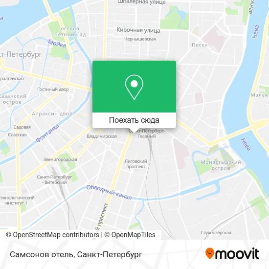 Карта Самсонов отель