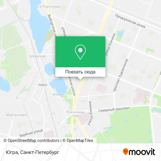Карта Югра