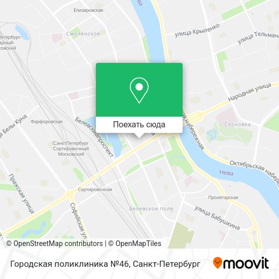 Карта Городская поликлиника №46