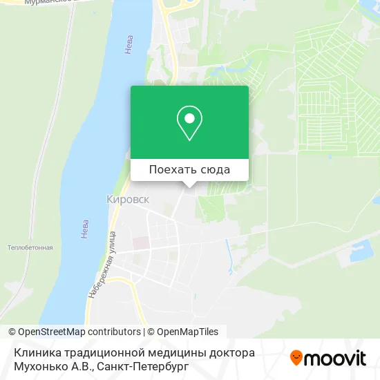 Карта Клиника традиционной медицины доктора Мухонько А.В.