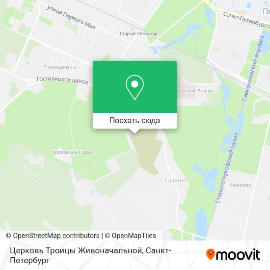Карта Церковь Троицы Живоначальной