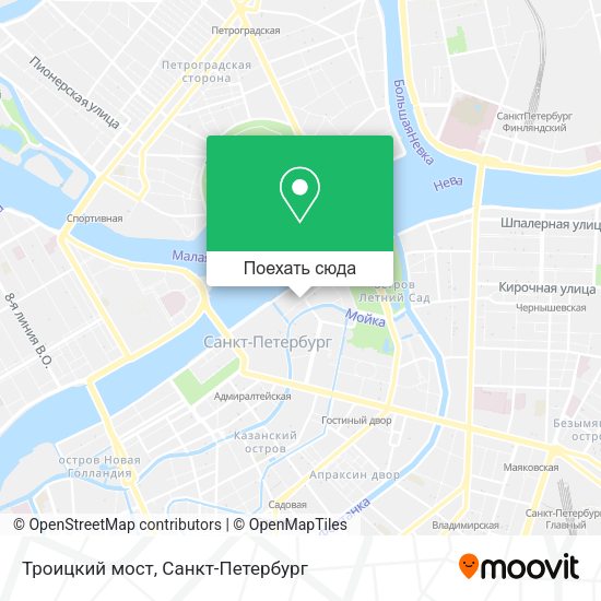 Карта Троицкий мост