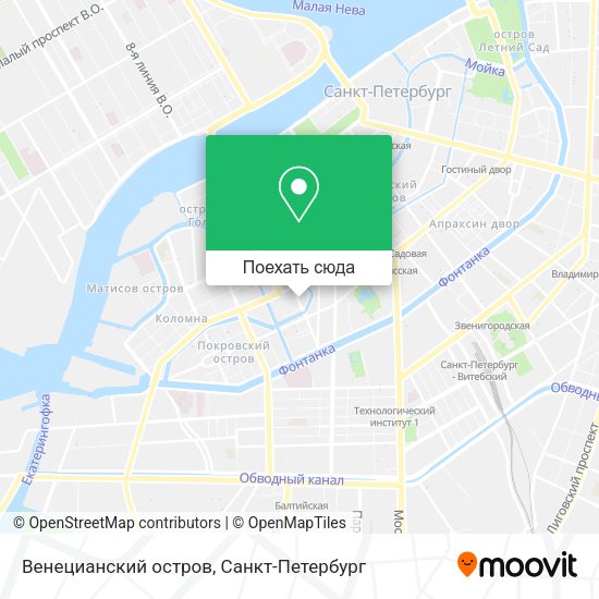 Карта Венецианский остров