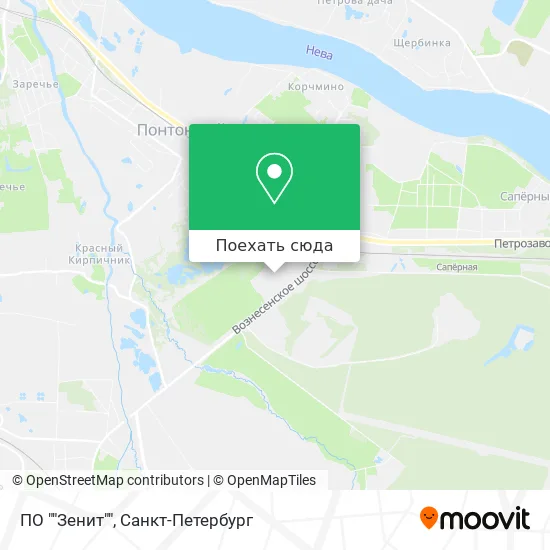 Карта ПО ""Зенит""