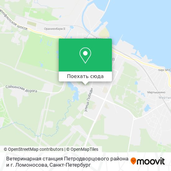 Карта петродворцового района