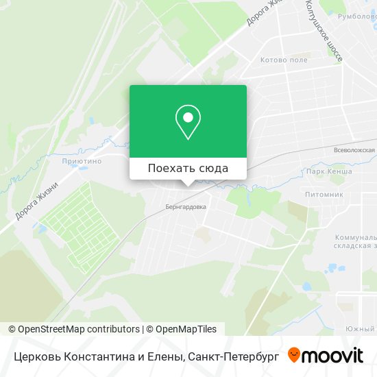 Карта Церковь Константина и Елены