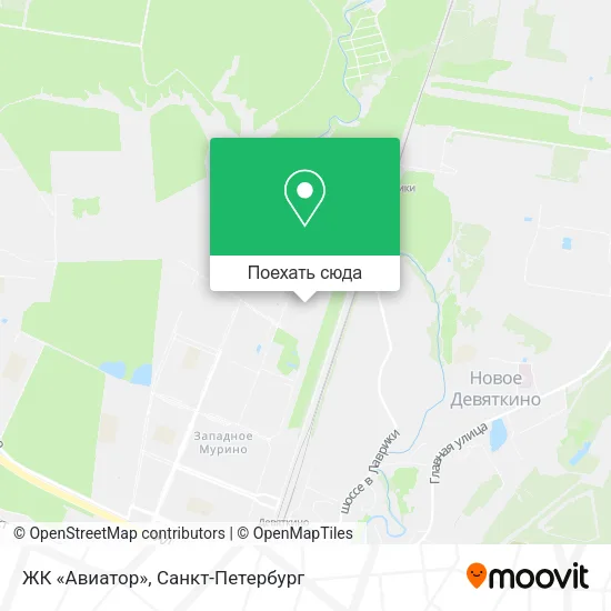 Карта ЖК «Авиатор»