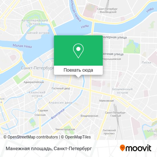 Карта Манежная площадь