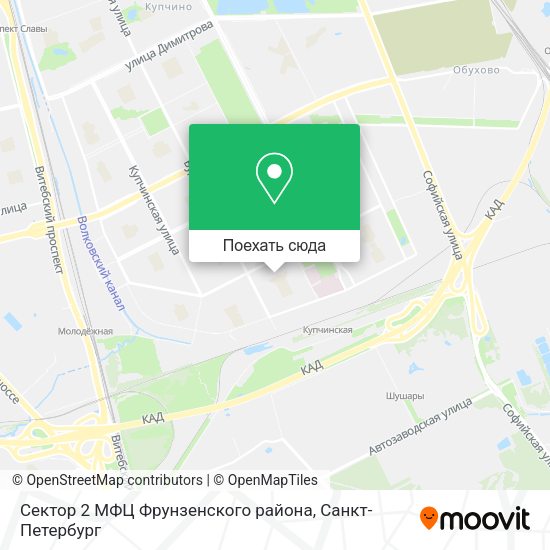 Карта Сектор 2 МФЦ Фрунзенского района