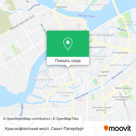 Карта Краснофлотский мост