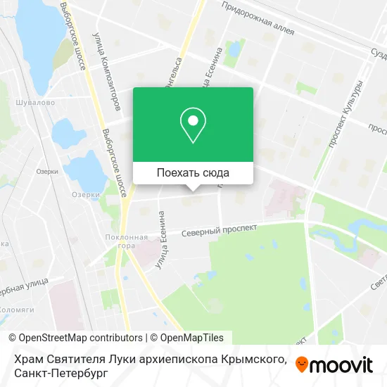 Карта Храм Святителя Луки архиепископа Крымского