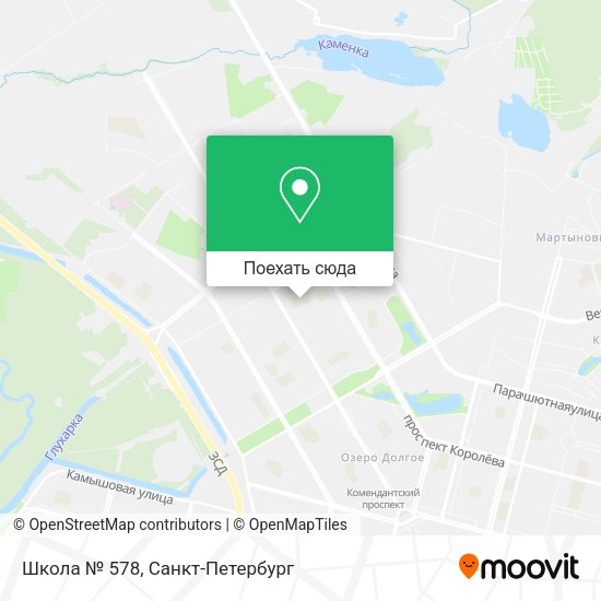 Карта Школа № 578