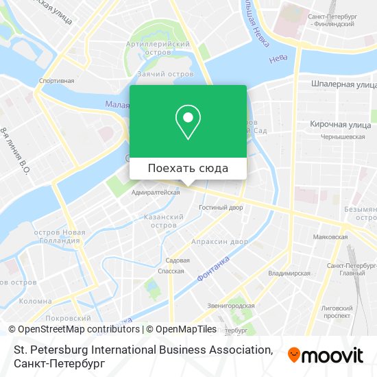 Карта St. Petersburg International Business Association