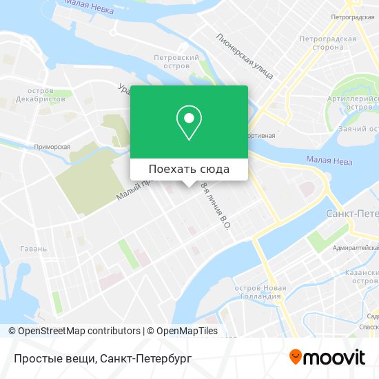 Карта Простые вещи