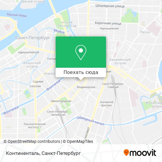 Карта Континенталь