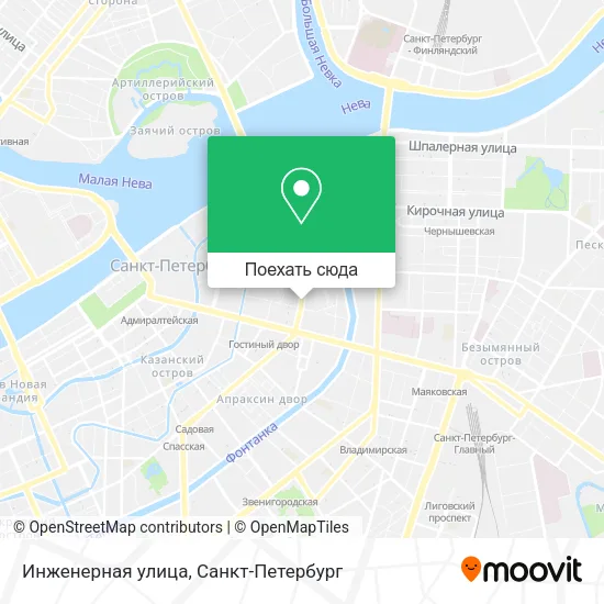 Карта Инженерная улица