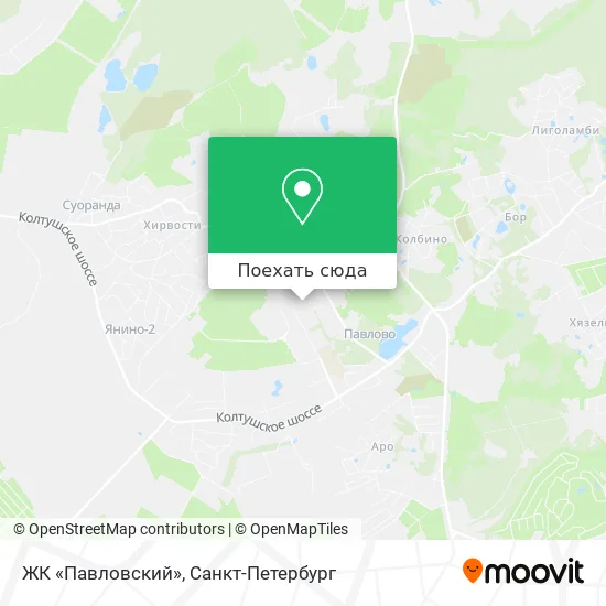 Карта ЖК «Павловский»
