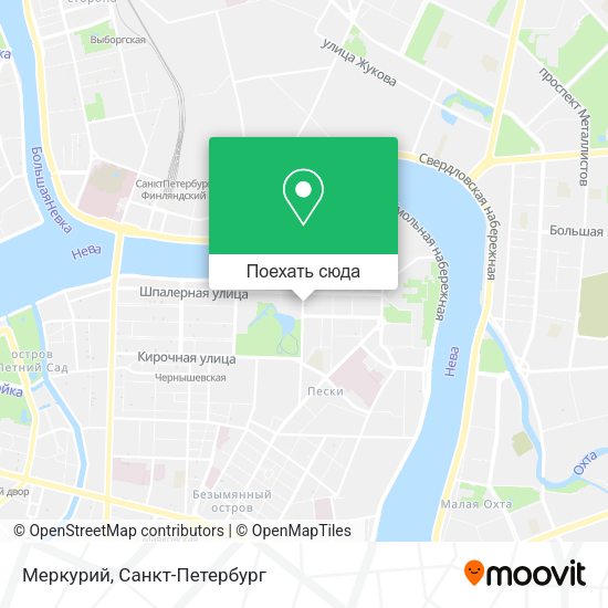 Карта Меркурий
