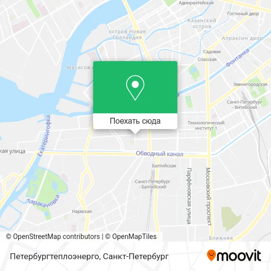Карта Петербургтеплоэнерго