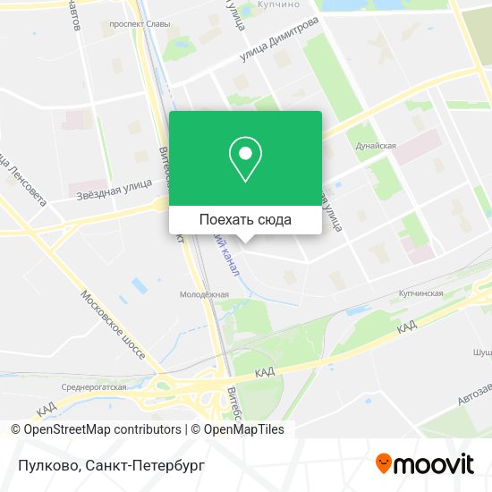 Карта Пулково