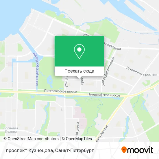 Карта проспект Кузнецова