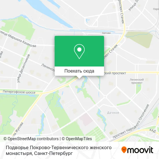 Карта Подворье Покрово-Тервенического женского монастыря