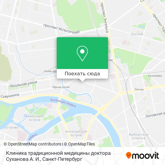 Карта Клиника традиционной медицины доктора Суханова А. И.