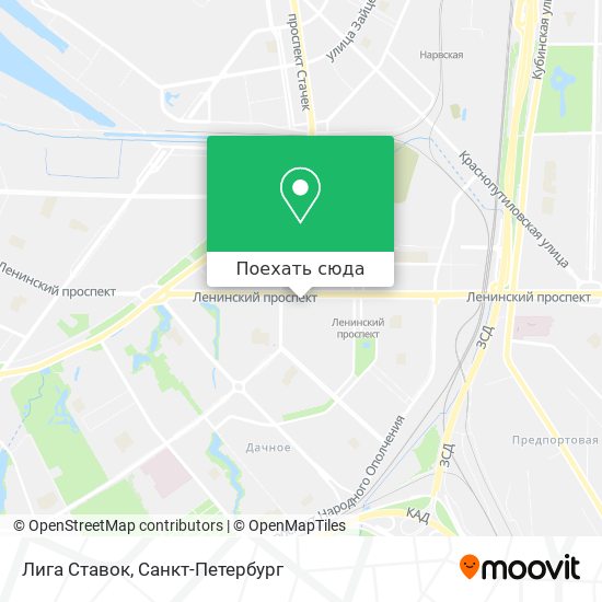 Карта Лига Ставок