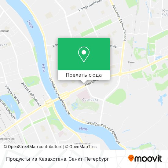 Карта Продукты из Казахстана