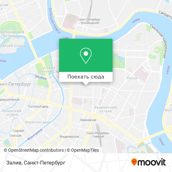 Карта Залив