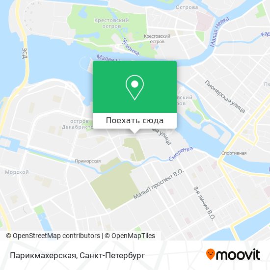 Карта Парикмахерская