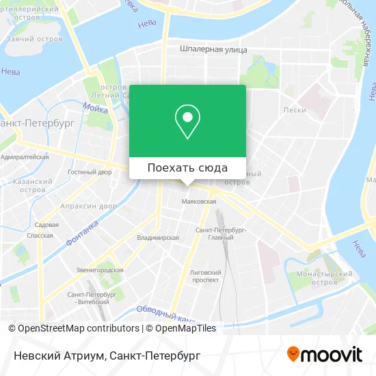 Карта Невский Атриум