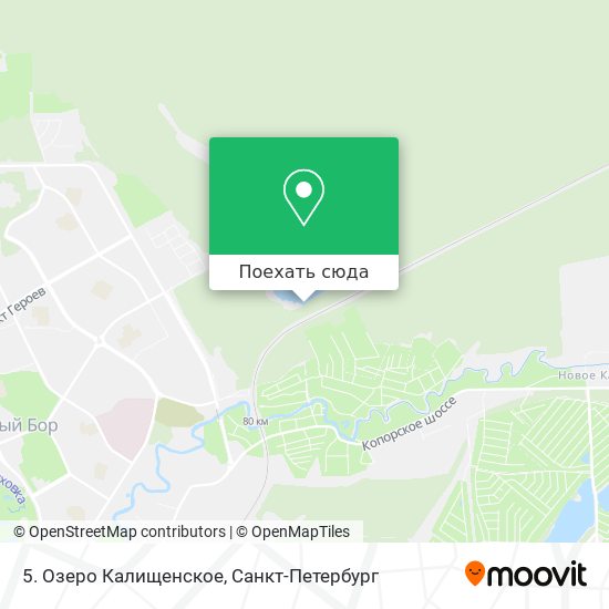Карта 5. Озеро Калищенское