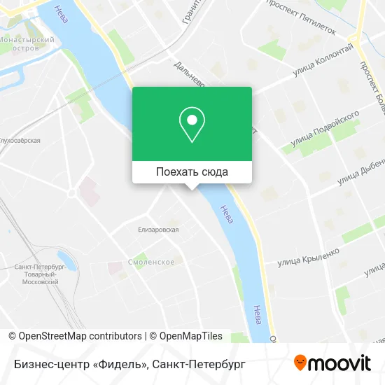 Карта Бизнес-центр «Фидель»