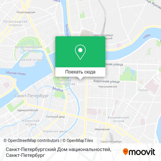 Карта Санкт-Петербургский Дом национальностей