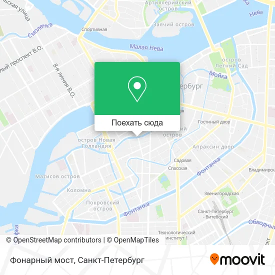 Карта Фонарный мост