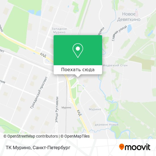 Карта ТК Мурино