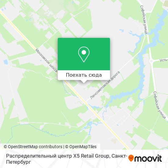 Карта Распределительный центр X5 Retail Group
