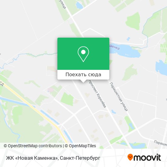 Карта ЖК «Новая Каменка»