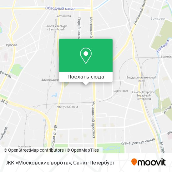 Карта ЖК «Московские ворота»