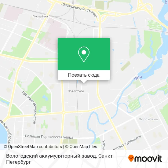 Карта Вологодский аккумуляторный завод