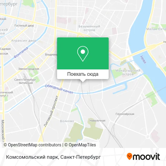 Карта Комсомольский парк