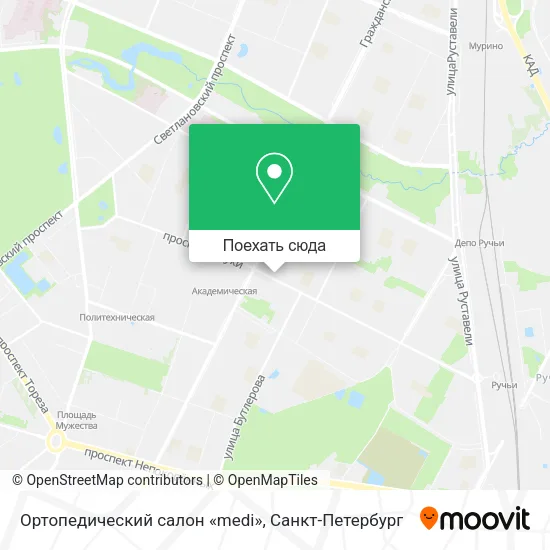 Карта Ортопедический салон «medi»