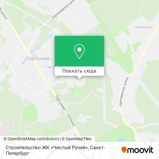 Карта Строительство ЖК «Чистый Ручей»