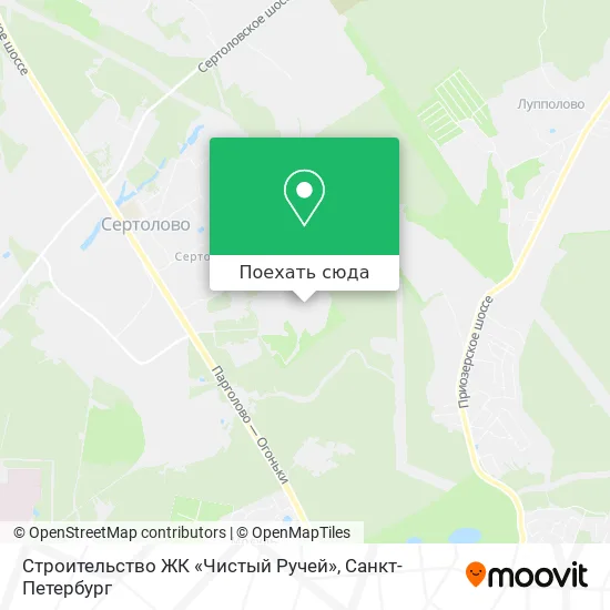 Карта Строительство ЖК «Чистый Ручей»