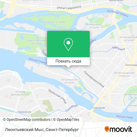 Карта Леонтьевский Мыс