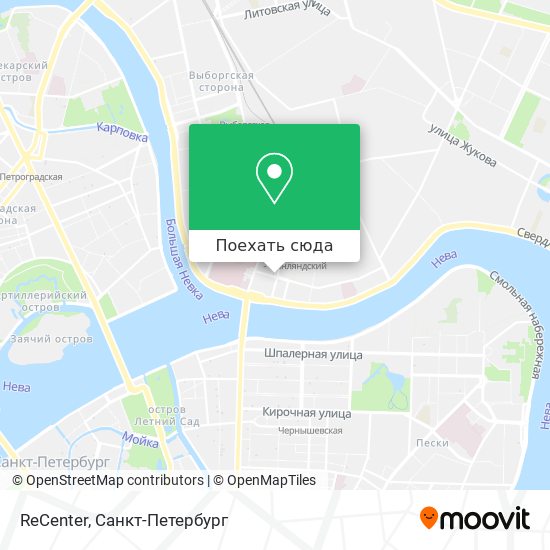 Карта ReCenter
