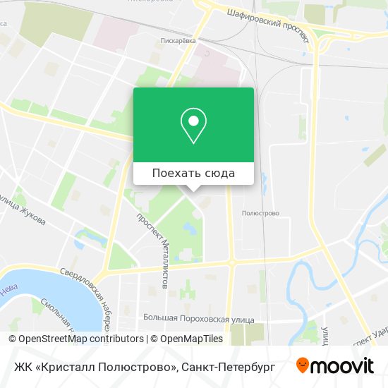 Карта ЖК «Кристалл Полюстрово»